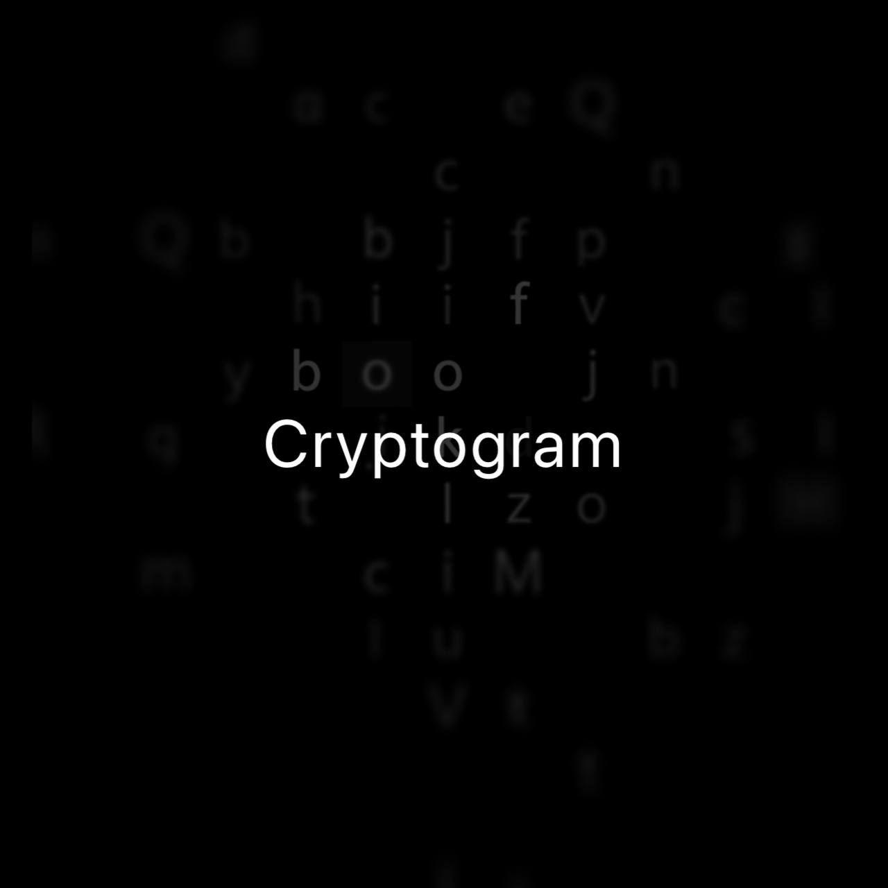 React Native Cryptogram